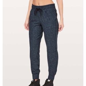 LULULEMON Ready to Rulu Jogger Sweatpants Heathered True Navy Black 6